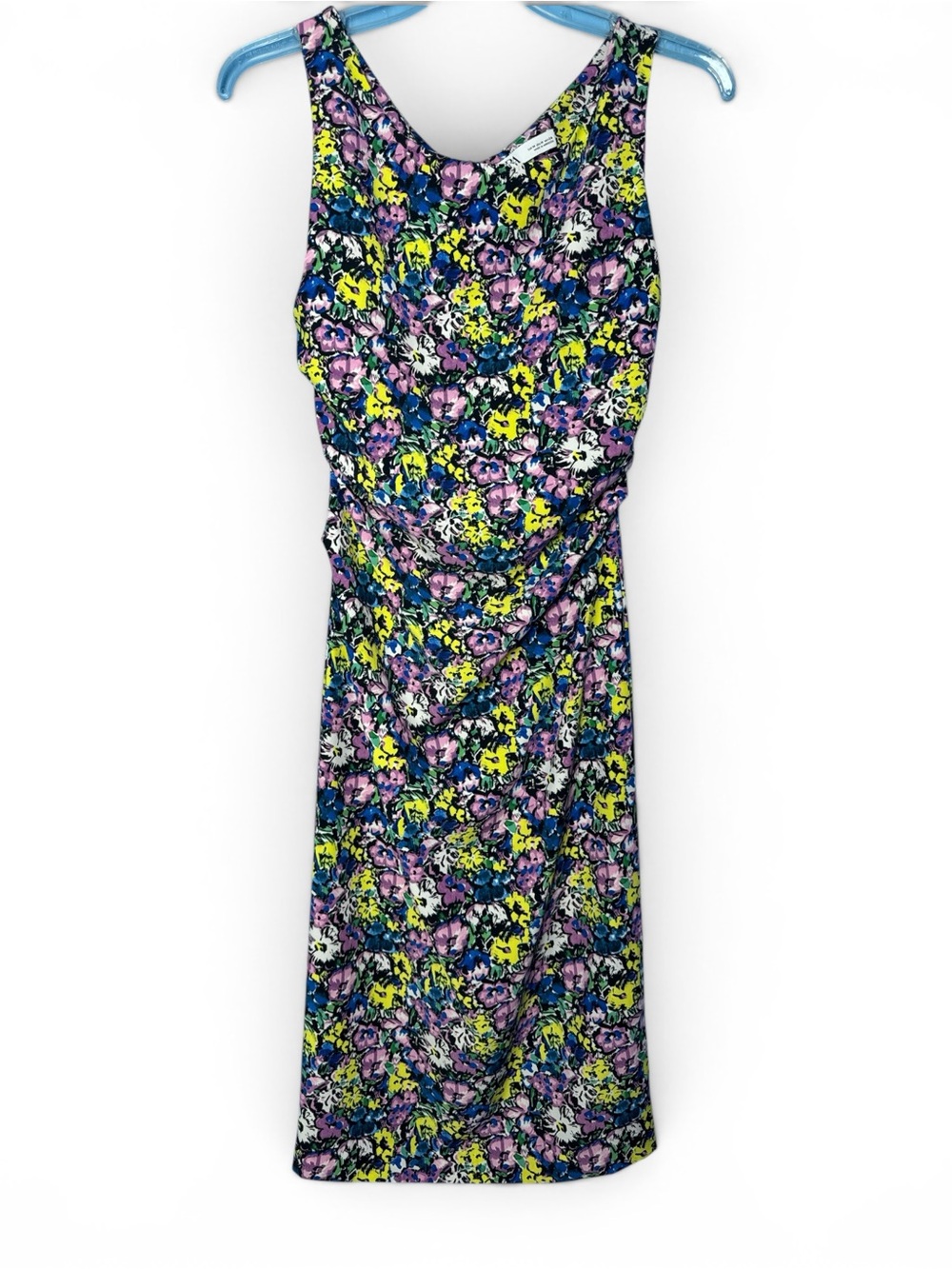 Zara Floral Print Ruched
Sleeveless Midi Dress Size M
